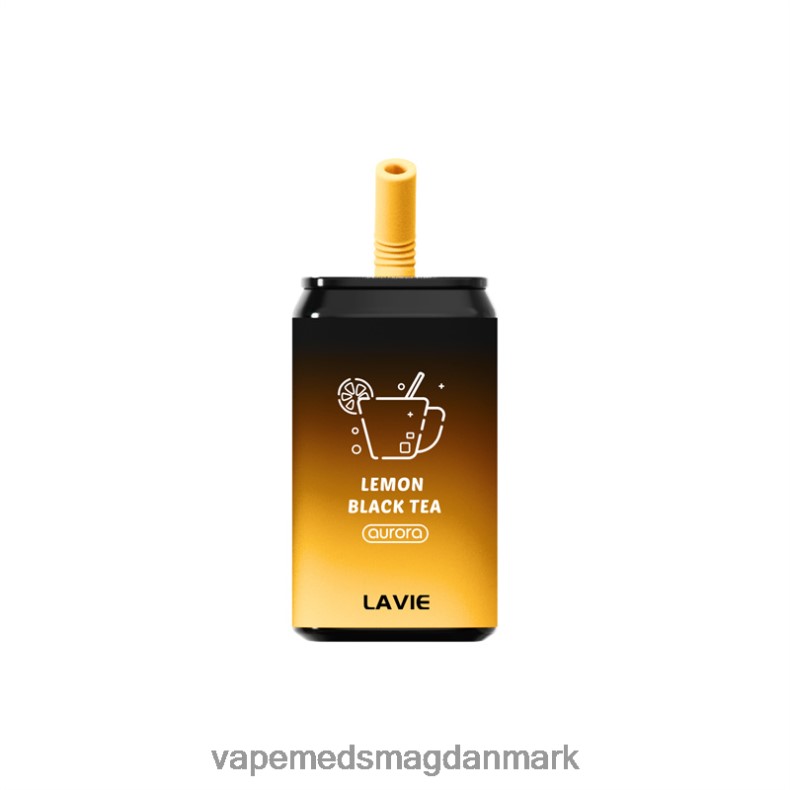 Vape Væske - LAVIE Aurora 11000 pust citron sort te J6TD6150