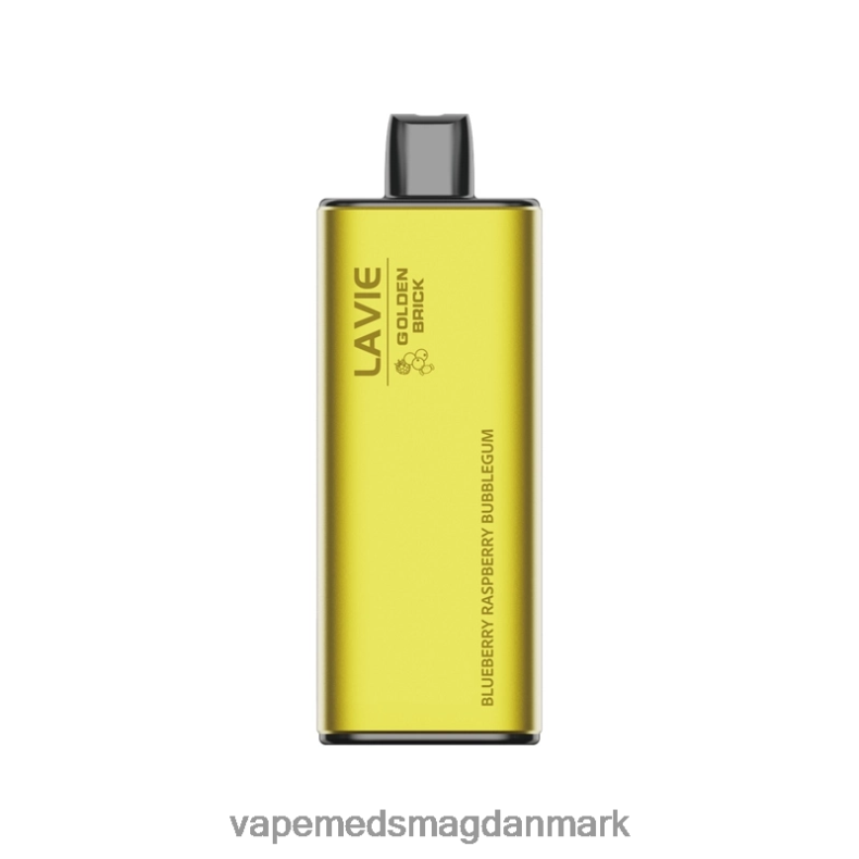 Vape Væske - LAVIE GOLDEN BRICK 10000 pust blåbær hindbær tyggegummi J6TD655