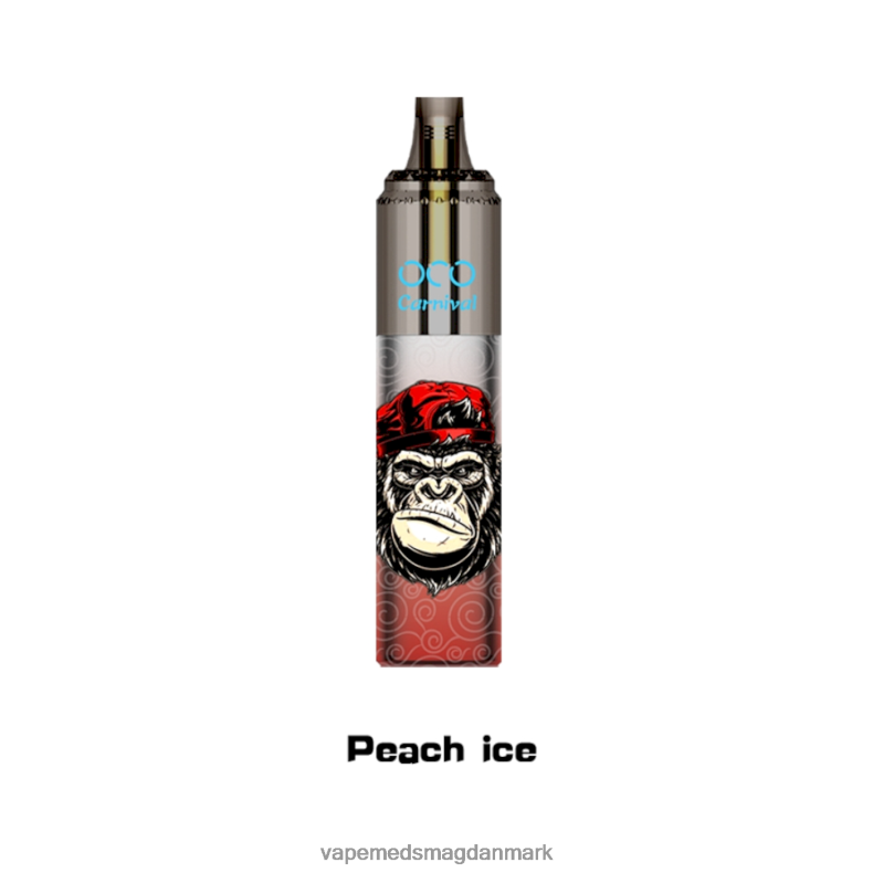Vape Væske - LAVIE OCO karneval 10000 pust fersken is J6TD6355