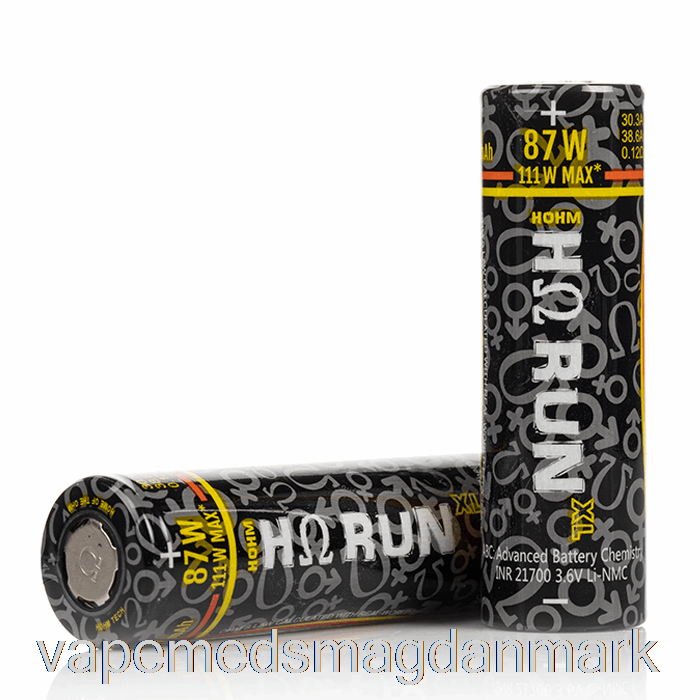 Engangs Vape Danmark Hohm Tech Run Xl 21700 4007mah 30.3a Batteri To Batterier Pakke