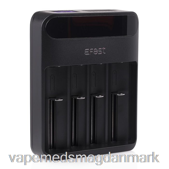 Vape Uden Nikotin Efest Lush Q4 4-bay Intelligent Led Batterioplader
