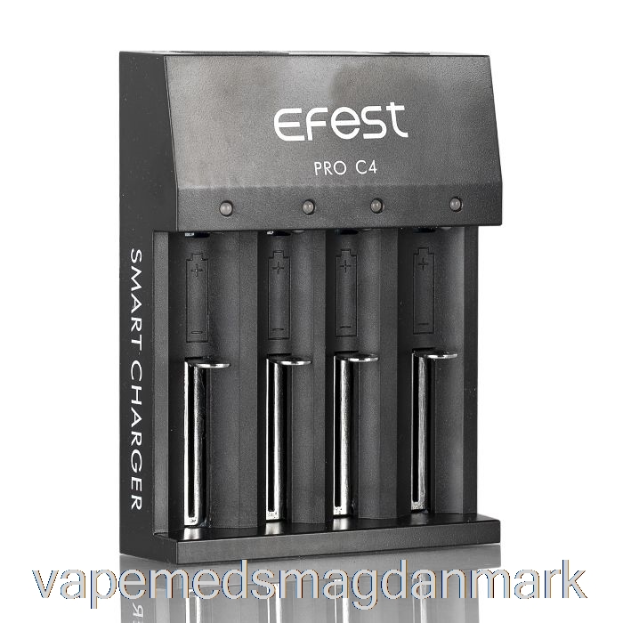 Engangs Vape Danmark Efest Pro C4 4-bay Smart Batterioplader