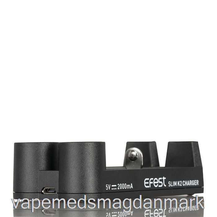 Vape Væskefest Slim K2 To-slot Batterioplader