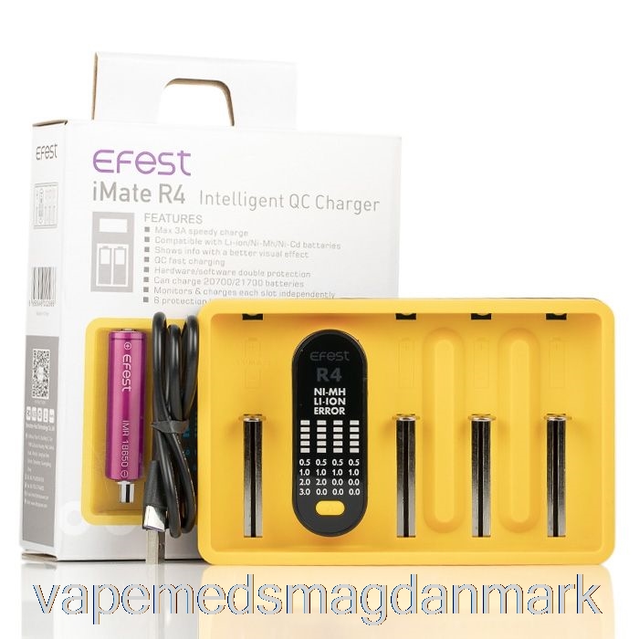 Vape Med Smag Efest Imate R4 Intelligent Qc Oplader