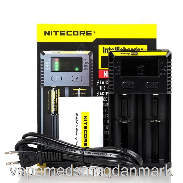 Vape Med Smag Nitecore I2 Batterilader (2-bay)