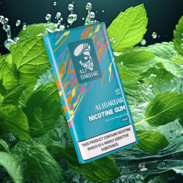 Vape Juice - Alibarbar nikotintyggegummi æble 46TD98