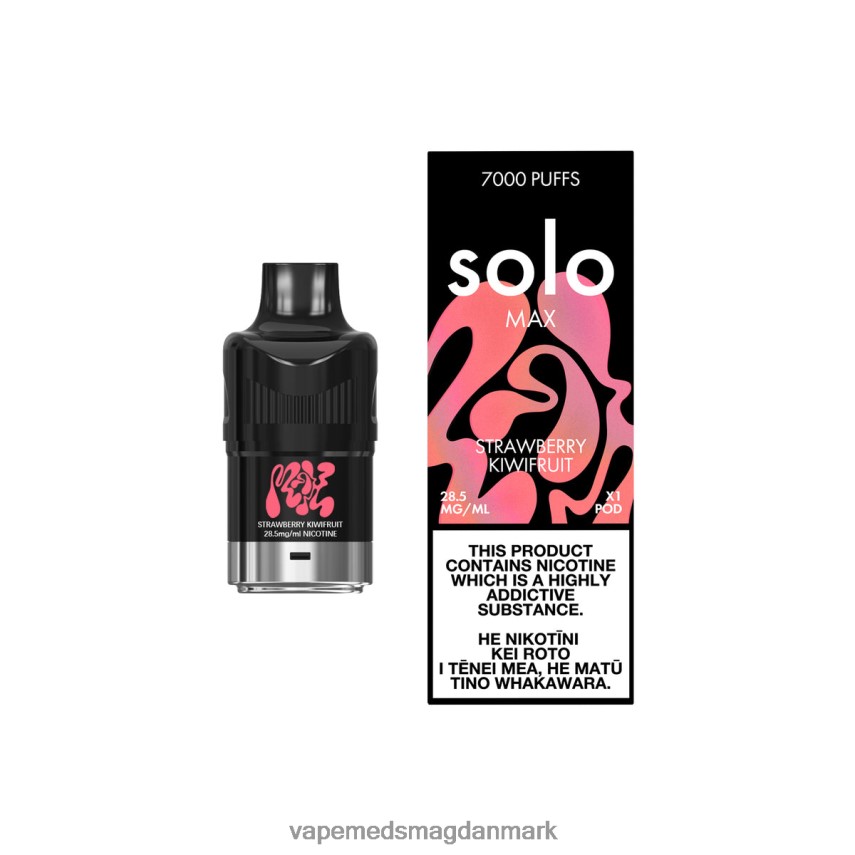 Disposable Vape Danmark - Solo MAX pod jordbær kiwi 0066F074