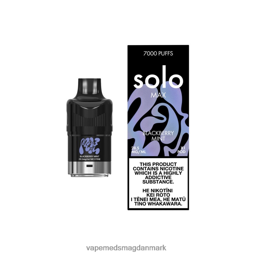 Vape Juice - Solo MAX pod brombær mynte 0066F073
