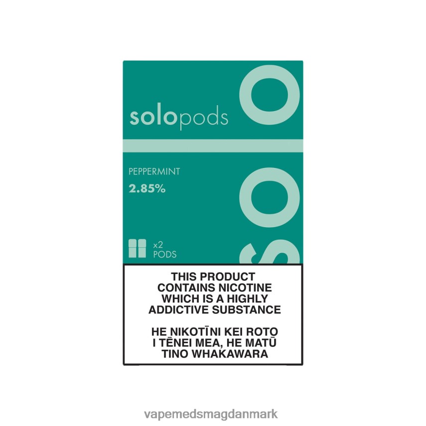 Vape Juice - Solo erstatning pod 2-pak pebermynte 0066F063