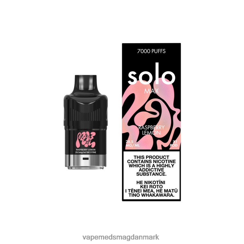 Vape Med Smag - Solo MAX pod hindbær citron 0066F076