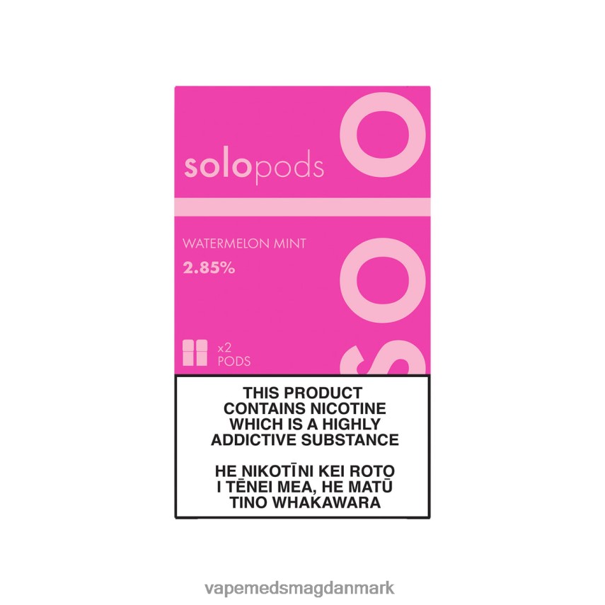 Vape Med Smag - Solo erstatning pod 2-pak vandmelon mynte 0066F061