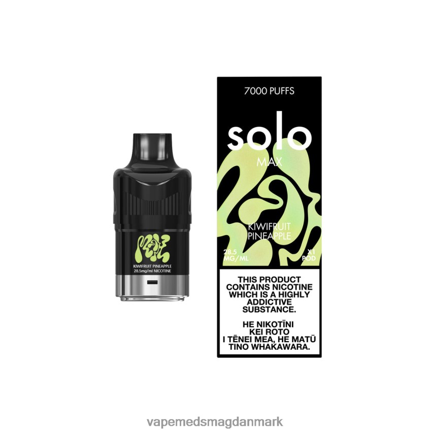 Vape Uden Nikotin - Solo MAX pod kiwi ananas 0066F087