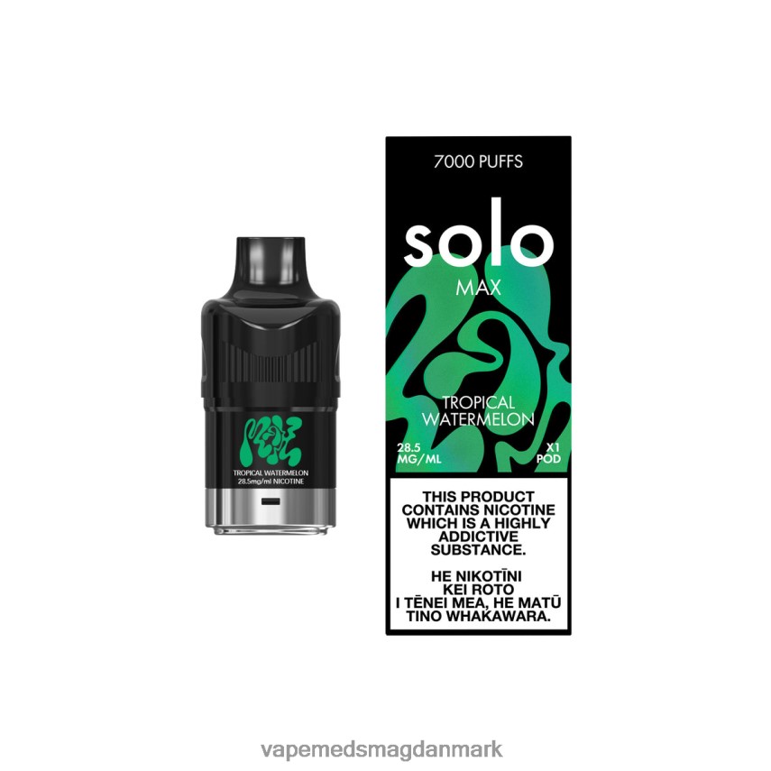Vape Uden Nikotin - Solo MAX pod tropisk vandmelon 0066F082