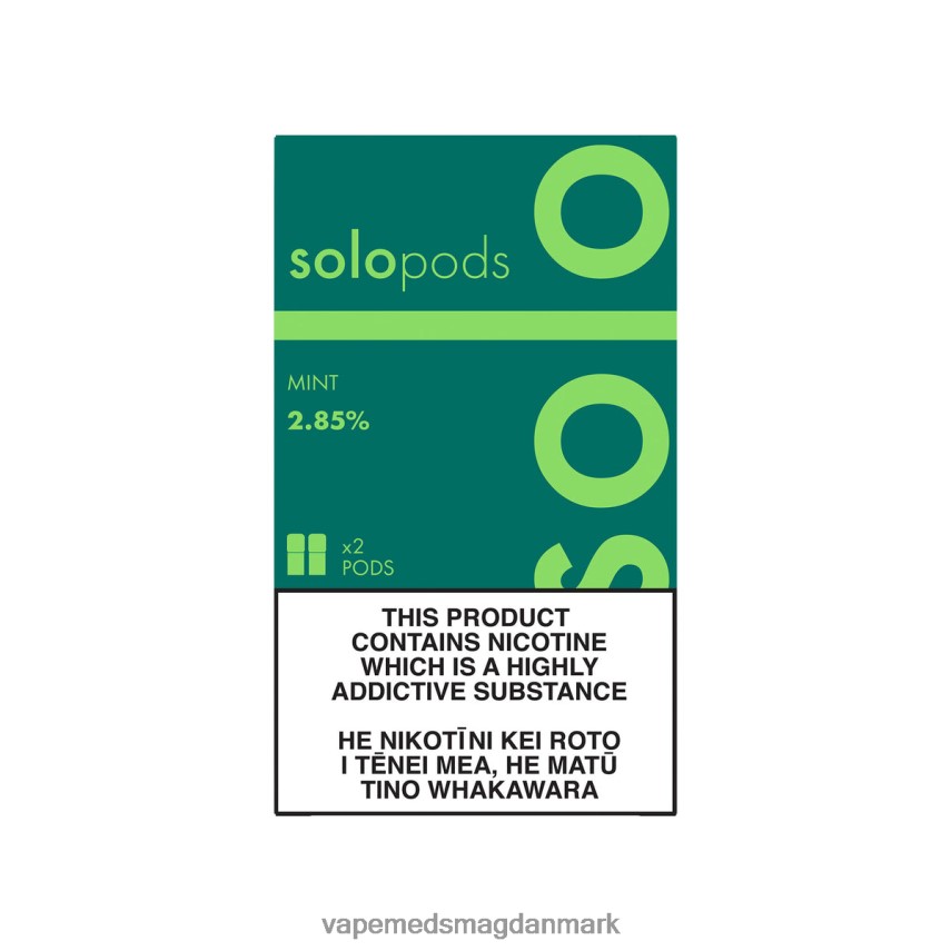 Vape Uden Nikotin - Solo erstatning pod 2-pak mynte 0066F052